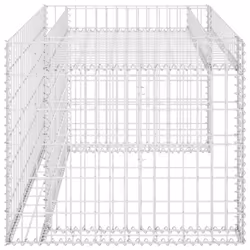vidaXL Lawn Mower Garage with Raised Bed 110x80x60cm Steel Wire Garden Planter - Additional view 3