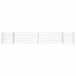 vidaXL H-Shaped Gabion Planter Steel Wire 260x40x40cm Gabion Basket Wall Pot - Additional view 2