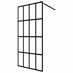 vidaXL Walk-in Shower Screen Transparent Clear Tempered Glass Multi Sizes - 80 x 195 cm