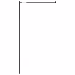 vidaXL Walk-in Shower Wall with ESG Glass Bathroom Screen Shower Partition - transparent, 90 x 195 cm - Additional view 4