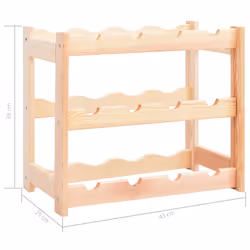 VidaXL 286191 wine rack Wood - Additional view 6