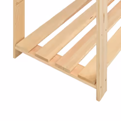 vidaXL Solid Pinewood 5-Tier Storage Rack 170x38x170cm 500kg Organiser