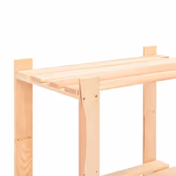 vidaXL Solid Pinewood 5-Tier Storage Rack 80x38x170cm 250kg Organiser - Additional view 4
