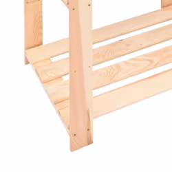 vidaXL Solid Pinewood 3-Tier Storage Rack 60x38x90cm 150kg Organiser Unit - Additional view 6