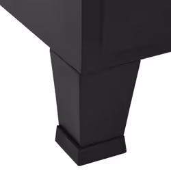vidaXL Office Cabinet with Mesh Doors Steel 75x40x120cm Black Filing Cabinet - Additional view 7