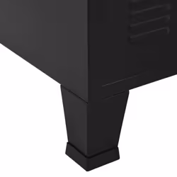 vidaXL Industrial Storage Chest Black 75x40x80 cm Steel Sideboard Cabinet - Additional view 5