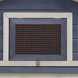 vidaXL Solid Pine & Fir Wood Rabbit Hutch Grey Outdoor Wooden Rabbit House - Additional view 6