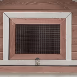 vidaXL Solid Pine & Fir Wood Rabbit Hutch Mocha Outdoor Wooden Rabbit House - Additional view 6
