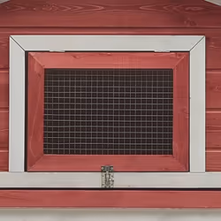 vidaXL Solid Pine & Fir Wood Rabbit Hutch Red Outdoor Wooden Rabbit House - Additional view 6