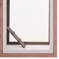 vidaXL Chicken Cage Mocha 170x81x110cm Solid Pine & Fir Wood Pet Rabbit Cage - Additional view 6
