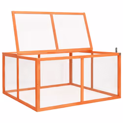 vidaXL Solid Firwood Rabbit Hutch Outdoor Garden Small Animal Habitat Pet Cage - Additional view 4