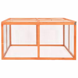 vidaXL Solid Firwood Rabbit Hutch Outdoor Garden Small Animal Habitat Pet Cage - Additional view 5