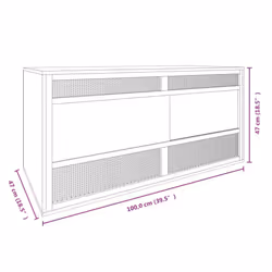 vidaXL Terrarium Engineered Wood Reptile Feeding Box Reptile Habitat Terrarium - Additional view 4