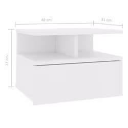 VidaXL 800406 nightstand/bedside table White - Additional view 7