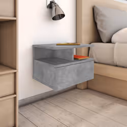 VidaXL 800413 nightstand/bedside table Concrete colour