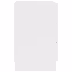 vidaXL 2x Bedside Cabinet White Engineered Wood Bedroom Nightstand Couch Table - Additional view 4