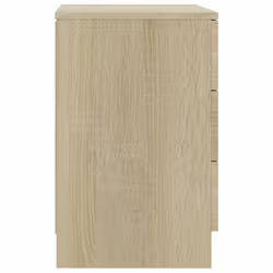 vidaXL Bedside Cabinet Sonoma Oak Engineered Wood Bedroom Nightstand End Table - Additional view 5