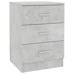 VidaXL 800458 nightstand/bedside table Concrete colour