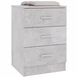 VidaXL 800458 nightstand/bedside table Concrete colour