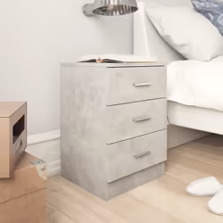 VidaXL 800459 nightstand/bedside table Concrete colour