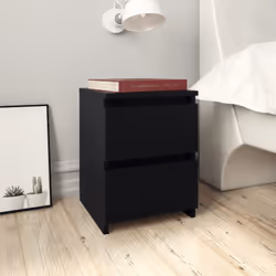 VidaXL 800515 nightstand/bedside table Black