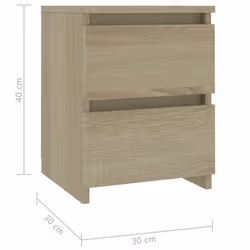 VidaXL 800519 nightstand/bedside table Oak - Additional view 6