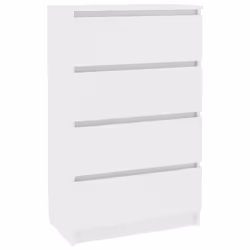 vidaXL Sideboard White Engineered Wood Storage Drawer Side Cabinet Furniture