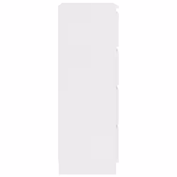 vidaXL Sideboard White Engineered Wood Storage Drawer Side Cabinet Furniture - Additional view 5
