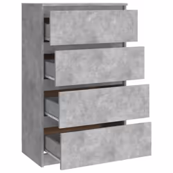 vidaXL Sideboard Concrete Grey Engineered Wood Storage Side Cabinet Furniture - Additional view 7