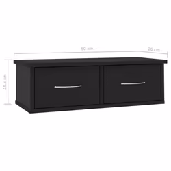 VidaXL 800586 shelve Wood Black - Additional view 7