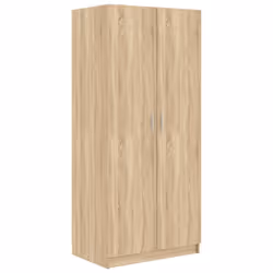 vidaXL Wardrobe Sonoma Oak Engineered Wood Clothing Hanger Storage Organiser