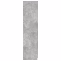 vidaXL Wardrobe Concrete Grey Engineered Wood Clothing Cabinet Orangiser Rack - Additional view 7