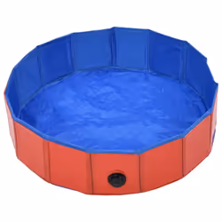 vidaXL Red Foldable PVC Dog Swimming Pool - Additional view 2