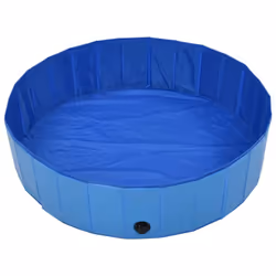 vidaXL Foldable Dog Swimming Pool Blue 120x30cm PVC Anti-Slip Pet Water Centre - Additional view 2