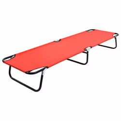 VidaXL 47756, Lounge, Padded seat, Fabric, Polyester, Red, 120 kg, 580 mm