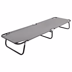 VidaXL 47757, Lounge, Padded seat, Fabric, Polyester, Grey, 120 kg, 580 mm