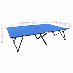 VidaXL 47759 outdoor chair Lounge Padded seat Fabric, Polyester Blue - Additional view 8
