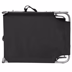 VidaXL 47770 outdoor chair Lounge Padded seat Aluminium, Polyester Black - Additional view 4