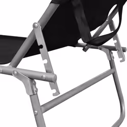 VidaXL 47770 outdoor chair Lounge Padded seat Aluminium, Polyester Black - Additional view 5