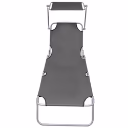VidaXL 47772 outdoor chair Lounge Padded seat Aluminium, Polyester Grey