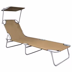 VidaXL 47773 outdoor chair Lounge Padded seat Aluminium, Polyester Taupe