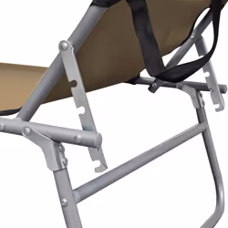 VidaXL 47773 outdoor chair Lounge Padded seat Aluminium, Polyester Taupe - Additional view 5