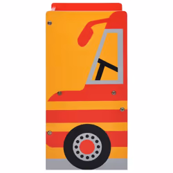 vidaXL 3 Piece Kids Chair Table Set Fire Truck Design Wood Drawing Activity - Additional view 8