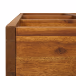vidaXL Solid Acacia Wood Herb Garden Raised Bed Gardening Outdoor Flower Box - Additional view 5