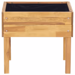vidaXL Solid Acacia Wood Raised Garden Planter Outdoor Flower Bed Box Brown - Additional view 2