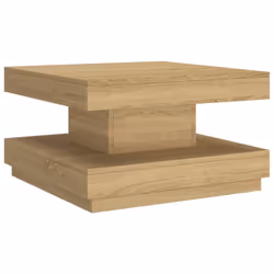 vidaXL Coffee Table MDF and Iron Centre Accent Table Furniture Multi Colours - light brown