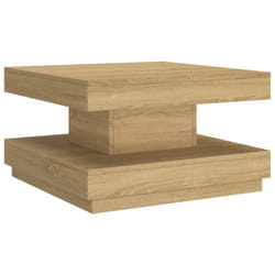 vidaXL Coffee Table MDF and Iron Centre Accent Table Furniture Multi Colours - light brown