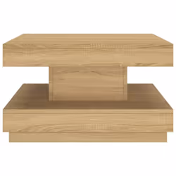 vidaXL Coffee Table MDF and Iron Centre Accent Table Furniture Multi Colours - light brown