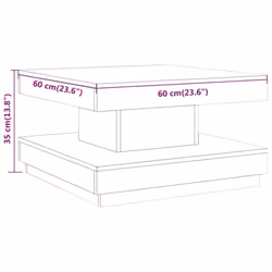 vidaXL Coffee Table MDF and Iron Centre Accent Table Furniture Multi Colours - light brown - Additional view 5