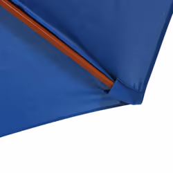vidaXL Garden Parasol with Wooden Pole Sunshade Outdoor Umbrella Canopy Blue